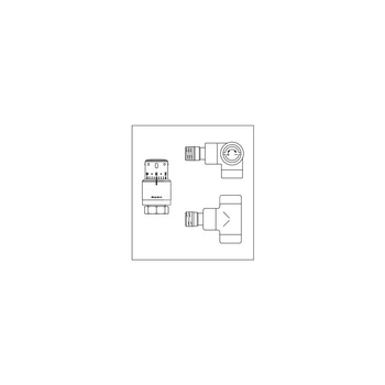 Zestaw przyłączeniowy termostatyczny E/Uni SH DN 15, figura kol.-kątowa prawostronna, chromowany