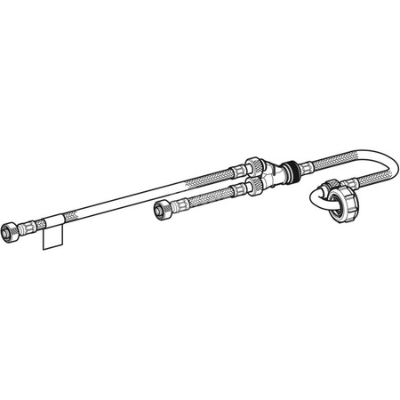 Wąż przyłączeniowy elastyczny GEBERIT Sigma, GW x GW, 3/8'' x 3/8'', długość 700 mm