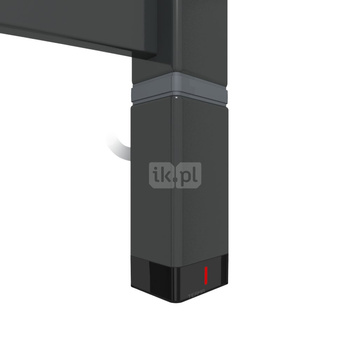 Grzałka TERMA One T36x40 Prawy, 600W \ Tuba, Soft 9005, kabel spiralny z wtyczką [czarny, 2,5m, logo