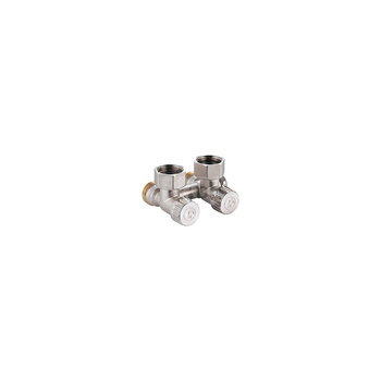 Przyłącze grzejnika jednorurowe dwururowe GIACOMINI R384 mosiądz 3/4'' x 18 mm zamykane