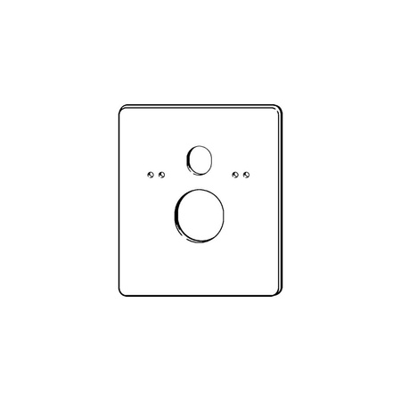 Płyta mocująca VIEGA 804021 (akcesorium) do podwieszanej miski WC stal nierdzewna l: 460 b: 390 s: 2.5