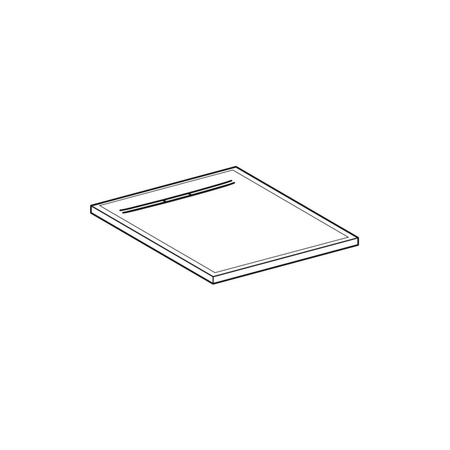 Pokrywa odpływu Geberit Sestra: biały/struktura łupka