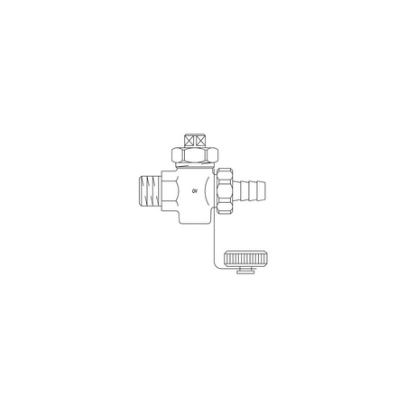Zawór KFE-model rynkowy, DN 15, R 1/2GZ, PN16, Rg5, DIN 3848