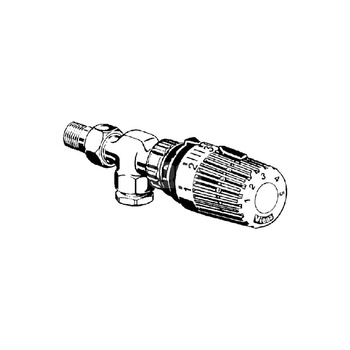 Zawór osiowy mosiądz niklowany, nr wzoru 1075.96 d: 15 R: ½