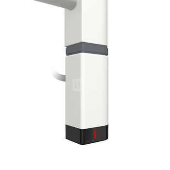 Grzałka TERMA One D30x40 Prawy, 1000W \ Tuba, RAL 9016, kabel prosty bez wtyczki [biały, 1,5m, logo