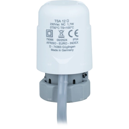 Siłownik termoelektryczny TSA 12, M30 x 1,5 mm, 230 V AC, NC