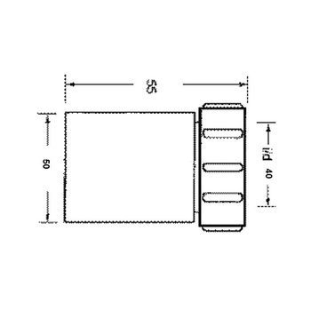 Złączka redukcyjna nakrętno-prosta 40x50mm