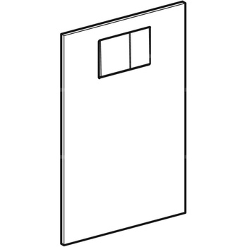 Płyta ozdobna Geberit AquaClean: Biały-alpin