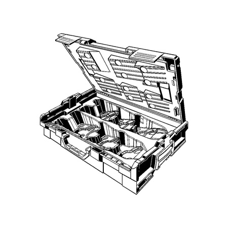 Walizka bez wyposażenia Systemkoffer PT2 VIEGA 220263 tworzywo sztuczne, kolor czarny