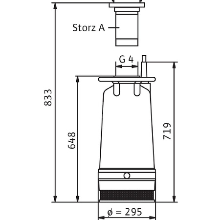 Pompa zanurzeniowa do ścieków WILO EMU KS 70 ZN SVA+V żeliwo 3x 400V, moc 9.5W 50 Hz
