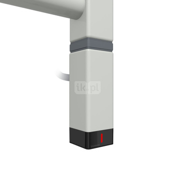 Grzałka TERMA One K30x30, 600W \ Tuba, RAL 9018, kabel spiralny z wtyczką [biały, 2,5m, logo Terma,