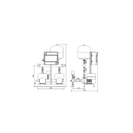 Zestaw podnoszenia ciśnienia Hydro Multi-E 2 CME 3-3 U2 A-A-A-F-A