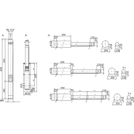 Pompa głębinowa 1-fazowa WILO Sub TWU 4-0409-C-Plug&Pump/FC częstotliwość 50 Hz, moc 0.75 kW 5.9 A, prędkość obrotowa 2869 obr/min