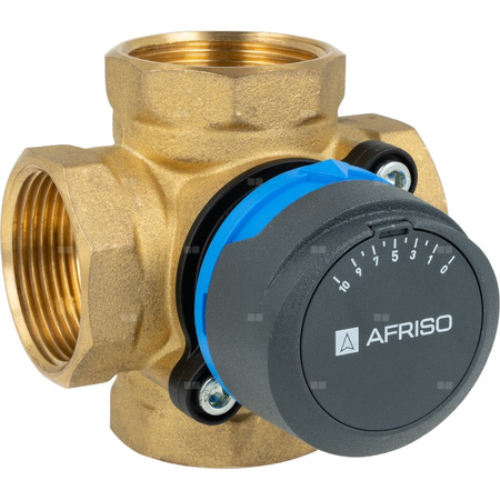 Zestaw regulacyjny ProClick: 4-drogowy obrotowy zawór mieszający ARV 485 ProClick, DN32, Rp1 1/4'', Kvs 18 m3/h + siłownik elektryczny ARM 343 ProClick