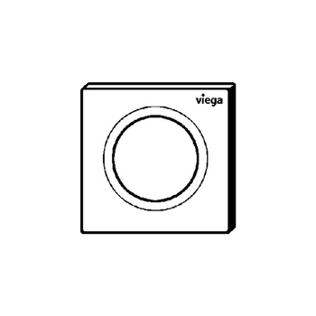 Przycisk spłukujący do stelaża pojedynczy przycisk (Mechaniczny) VIEGA 86102 tworzywo sztuczne, kolor biały, 130 mm x 8 mm x 130 mm