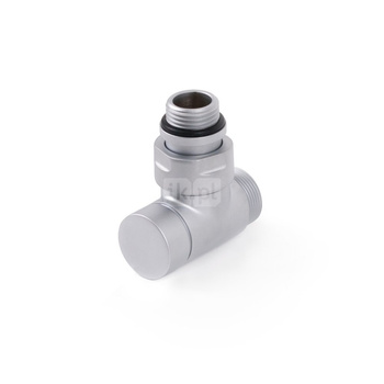 Zawór odcinający kątowy CYLINDER, GZ 1/2"-GZ 24-19, Satyna, (V30210R)