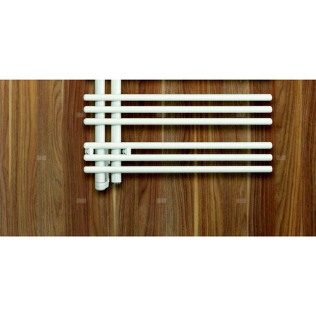 Grzejnik drabinkowy ZEHNDER Yucca Asym, wym. 1304 x 578 mm, kolor chrom, moc 432W