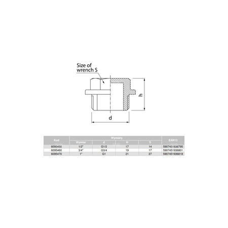 Korek VALVEX Twist nikiel GZ 3/4''