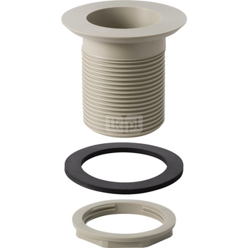 Zawór zestawu odpływowego Geberit z gwintem rurowym: Rg=1/8″, D=8.8cm, Szary RAL 7032