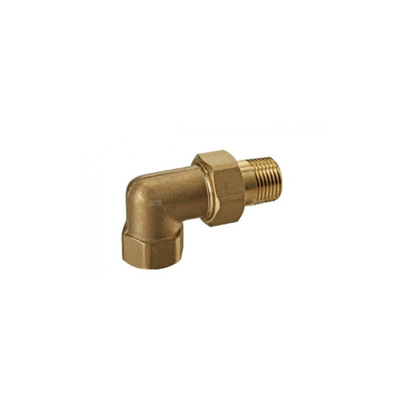 Złączka (śrubunek) kolanowa śrutowana z oringiem VALVEX TWIST, 1/2'' (GZ x GW)