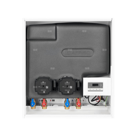 Grupa pompowa AFRISO PrimoBox AHB 620 GZ x GW 3/4'' x 3/4'', z izolacją, z pompą obiegową 2x Grunfos UPM3 Auto