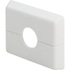 Rozeta, 60 x 45 x 10 x 17, tworzywo sztuczne biały = RAL 9010