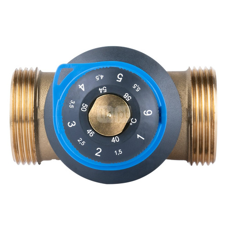 Zawór regulacyjny termostatyczny do wody ciepłej AFRISO ATM 883 mosiądz GZ 1 1/4'', DN 25, zakres temp. 35...60'C, Kvs 4.2m3/h, max. 110'C, max. 10bar