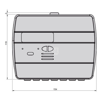 Ciepłomierz ultradźwiękowy rozdzielny z wewnętrznym Modułem M-BUS, typu HYDROSONIS UP DN 25 Qp=3,5 m3/h, Tmax: 130st.C, L=260 mm
