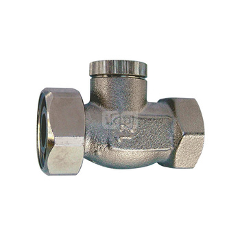 HERZ-RL-1 - indywidualny zawór odcinający, figura prosta, do instalacji dwururowych G 3/4 x Rp1/2