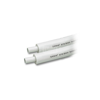 Rura PE-RT I/AL/PEHD-Xc SANHA MultiFit Flex 26 mm x 3 mm izolacja: 9 mm, izolacja kolor szary - kręgi 25 m wielowarstwowa gładka