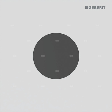 Płyta przykrywająca Geberit typ 40, okrągła: Biały matowy / Z powłoką easy-to-clean