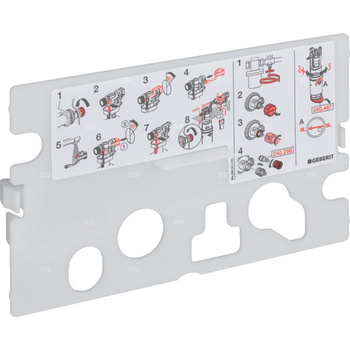 Płytka ochronna Geberit do spłuczki podtynkowej Kappa 15 cm