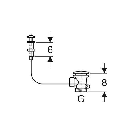 Zestaw przelewu Geberit do odpływu zlewowego