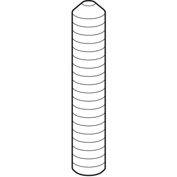Kołek gwintowany Geberit do ścianki międzypisuarowej z tworzywa sztucznego