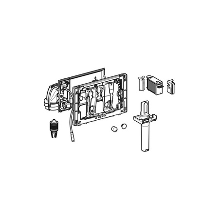 Płytka ochronna do modułu Geberit DuoFresh, do spłuczki podtynkowej Sigma 8 cm