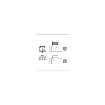 Zestaw przyłączeniowy termostatyczny E/Uni SH DN 15, figura prosta, chromowany