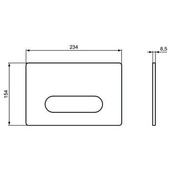 OLEAS PRZYCISK SPŁUKUJĄCY M4 CHROM