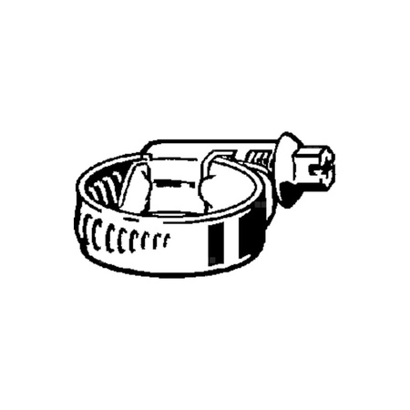 Opaska zaciskowa ślimakowa do węży VIGA 1852, stal ocynk, d:16-27, śr. węż. 3/4"