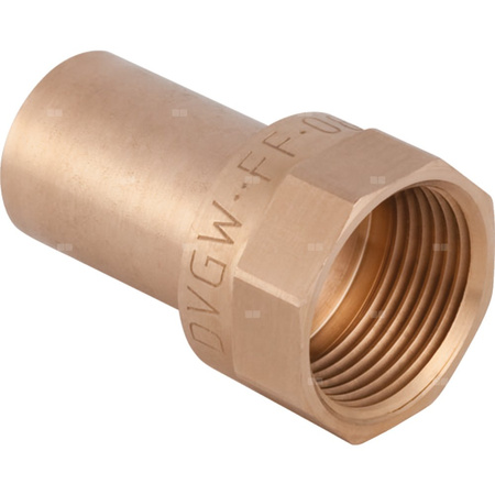 Złącze GEBERIT Mapress Kupfer przejściowe, brąz, 1/2'' x 22 mm (GW x końcówka wciskowa)