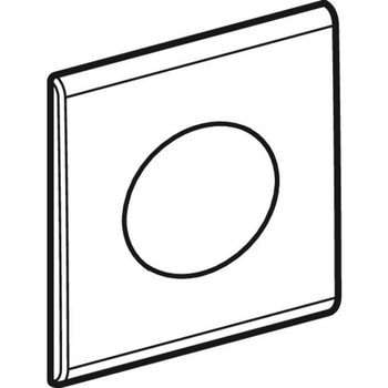 Płytka przykrywająca Geberit Samba: Chrom matowy