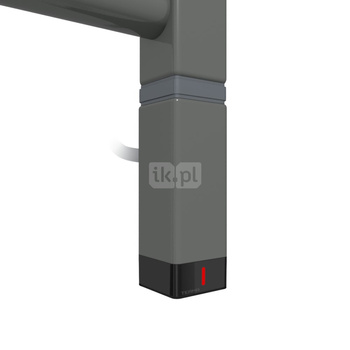 Grzałka TERMA One K30x30, 400W Tuba, Sparkling Grey, kabel prosty bez wtyczki [srebrzysty, 1,5m, logo Terma, instr. TERMA]