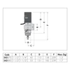 Zawór upustowy bezpieczeństwa termicznego z działaniem awaryjnym 1 1/2" GZ x 1 1/4" GW 98 st. C