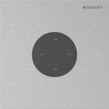 Elektroniczny zawór spłukujący Geberit do pisuaru, zasilanie 230V, Typ 40, stal nierdzewna, okrągły