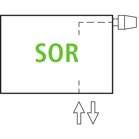 Grzejnik płytowy typ 22 KERMI V-HHV, z osłonami wym. 420 x 800 mm, kolor biały, moc 1179 W