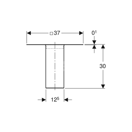 Kratka szczelinowa Geberit z ramką kratki, do wpustu podłogowego Varino i wpustu Varino 13 x 13 cm