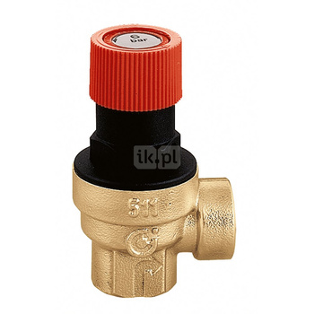 Zawór przelewowy CALEFFI 513 mosiądz 2 bar GW 1/2''