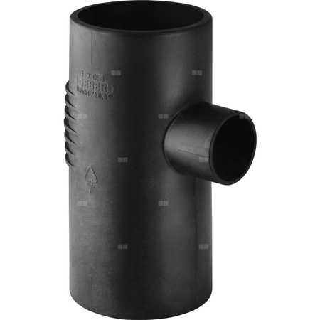 Trójnik GEBERIT Silent-db20 88.5' PE 135 mm x DN 100 x 110 mm x 135 mm (króciec z tworzywa sztucznego do spawania/zgrzewania x króciec z tworzywa sztucznego do spawania/zgrzewania x króciec z tworzywa sztucznego do spawania/zgrzewania), kolor czarny