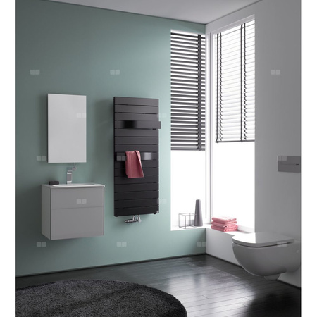 Kermi TABEO 1757x101x600mm QN 1060, RAL9016, Podłączenie środkowe