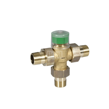 Zawór termostatyczny c.w.u., 3/4", ze złączkami gwintowanymi, zakres 30-60 st.C