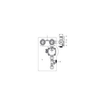 Regusol SH-130, DN 20, 2-14 l/min., z pompą Grundfos UPM 3 Solar 15-75 PWM C 130